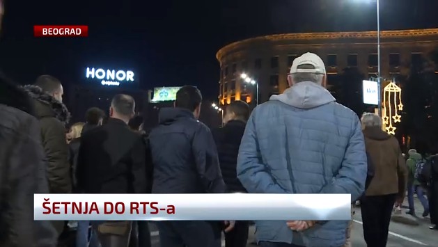 Protest „Srbije protiv nasilja“ završen ispred RTS-a